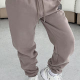 Calças de Moletom Studio - Mocha/Carvão