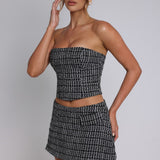 Saia Mini Tabitha - Preto/Branco