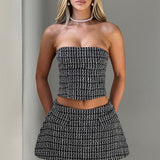 Saia Mini Tabitha - Preto/Branco