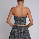 Saia Mini Tabitha - Preto/Branco