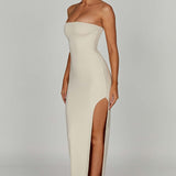 Vestido Maxi Teyana - Creme
