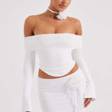 Gravata Floral Tilli - Marfim