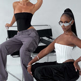 Calças Cargo Tinashe - Preto