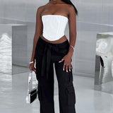 Calças Cargo Tinashe - Preto