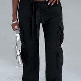 Calças Cargo Tinashe - Preto