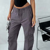 Calças Cargo Tinashe - Carvão