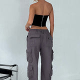 Calças Cargo Tinashe - Carvão