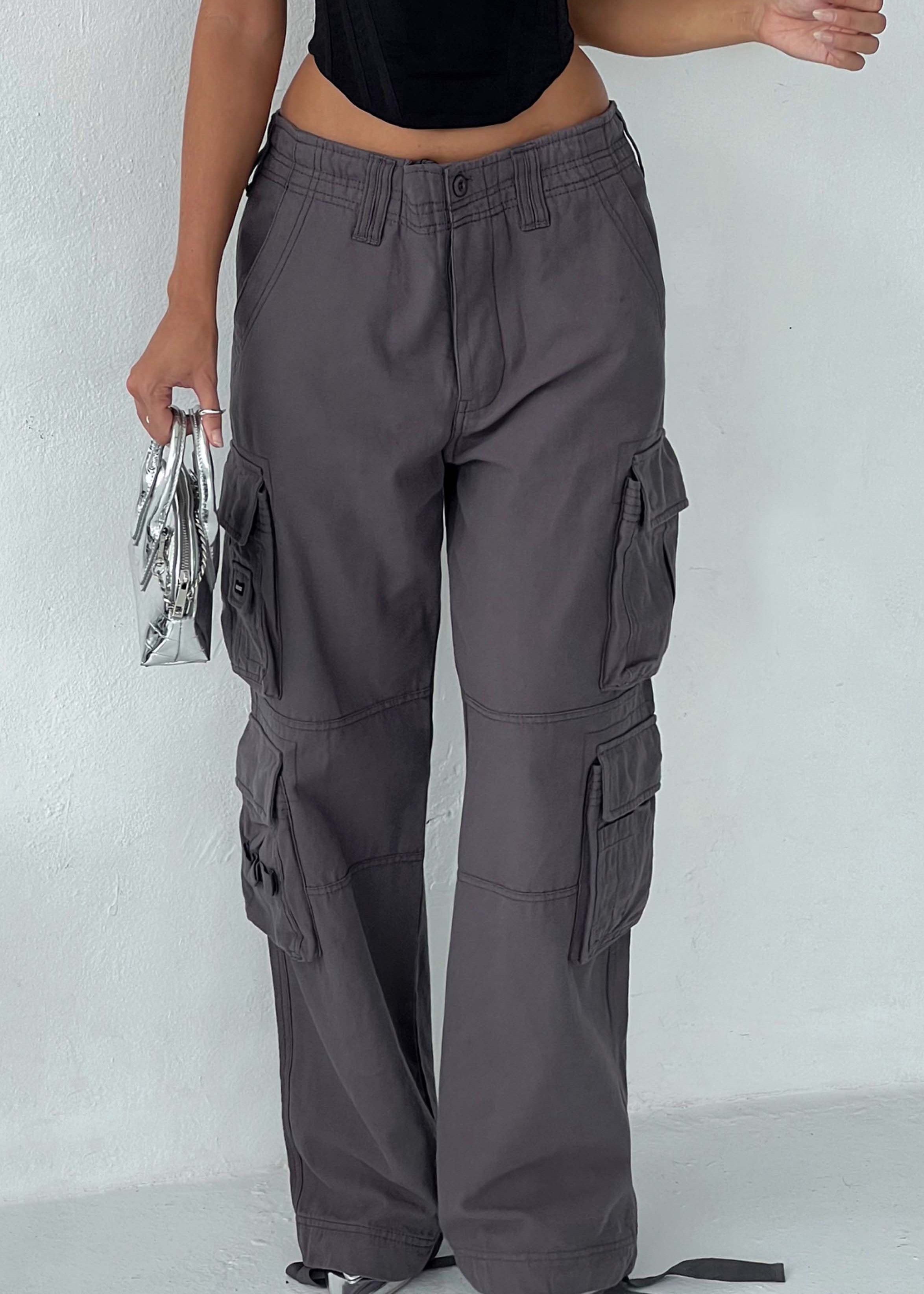 Calças Cargo Tinashe - Carvão
