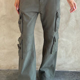 Calças Cargo Tinashe - Caqui