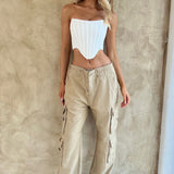 Calças Cargo Tinashe - Areia