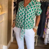 Stelani | Blusa Casual com Estampa e Decote em V