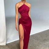 Vestido Maxi Vanessa - Vinho