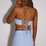 Saia Maxi Vivianna - Azul Bebê