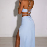 Saia Maxi Vivianna - Azul Bebê