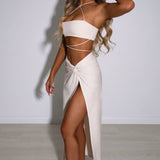 Saia Maxi Vivianna - Bege