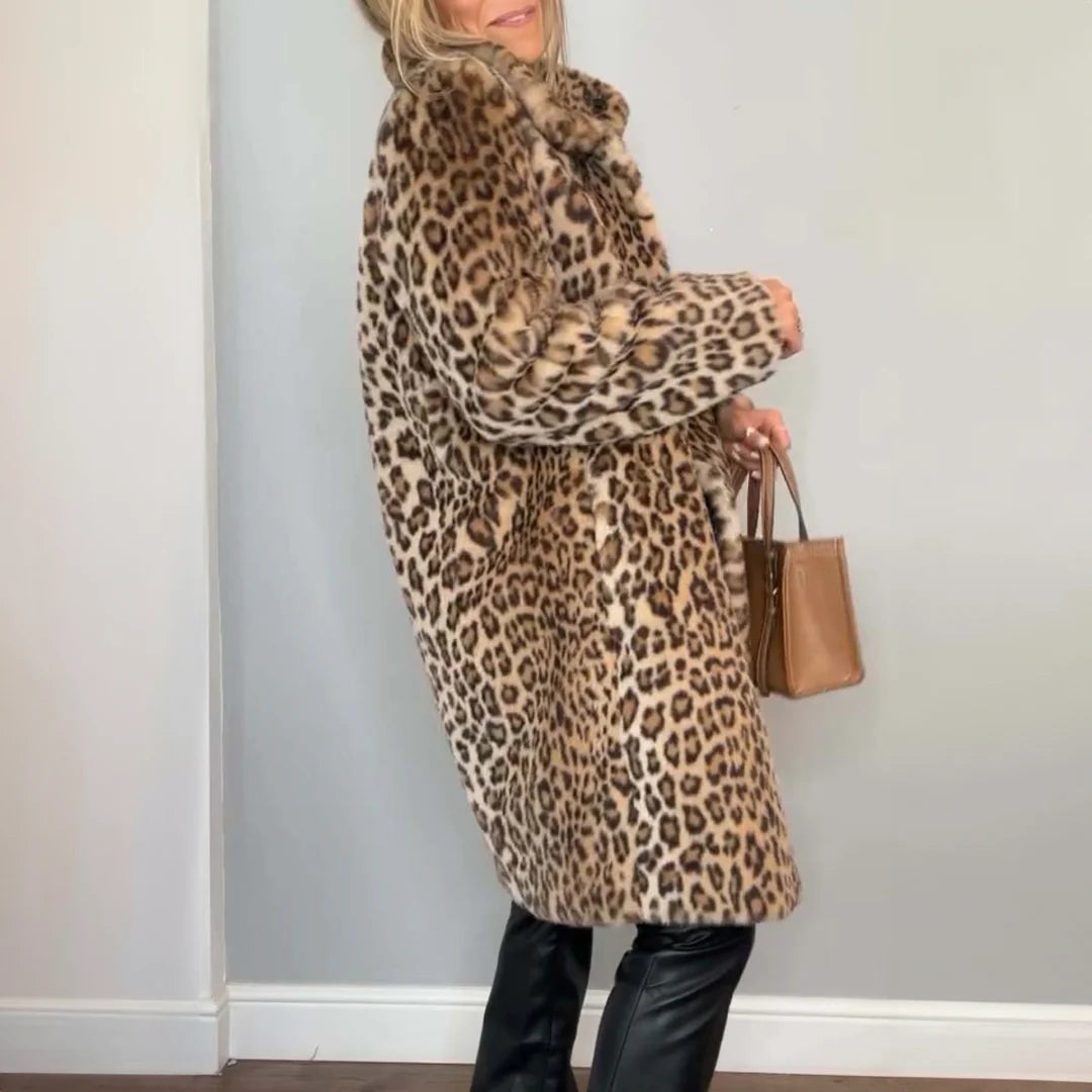 Daisy - Abrigo con estampado de leopardo