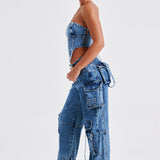 Corset Yasie - Lavagem Escura