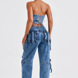 Corset Yasie - Lavagem Escura