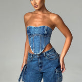 Corset Yasie - Lavagem Escura