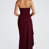 Vestido Maxi Zafira - Verniz Cereja