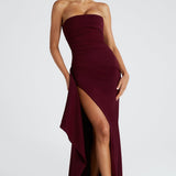 Vestido Maxi Zafira - Verniz Cereja