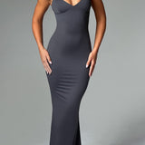 Vestido Maxi Zelda - Carvão