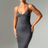 Vestido Maxi Zelda - Carvão