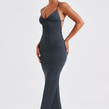 Vestido Maxi Zelda - Carvão