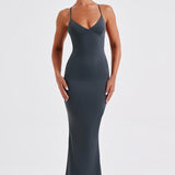 Vestido Maxi Zelda - Carvão