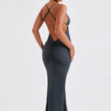 Vestido Maxi Zelda - Carvão