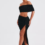 Saia Midi Zina - Preta