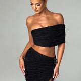 Saia Midi Zina - Preta