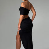 Saia Midi Zina - Preta