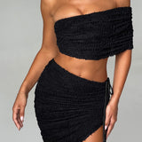 Saia Midi Zina - Preta