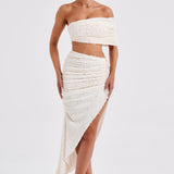 Saia Midi Zina - Marfim