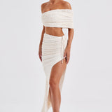 Saia Midi Zina - Marfim