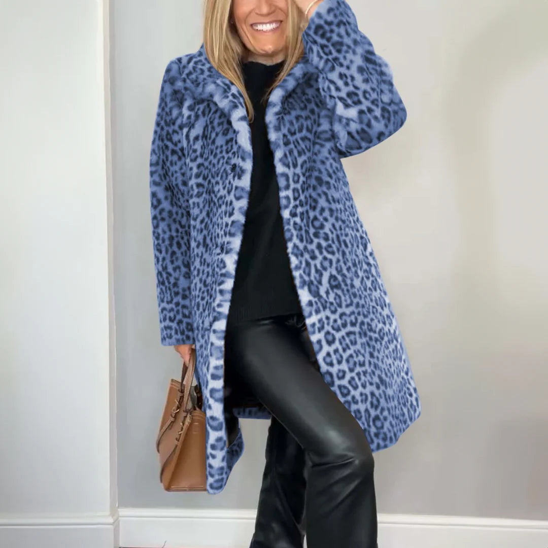 Daisy - Abrigo con estampado de leopardo